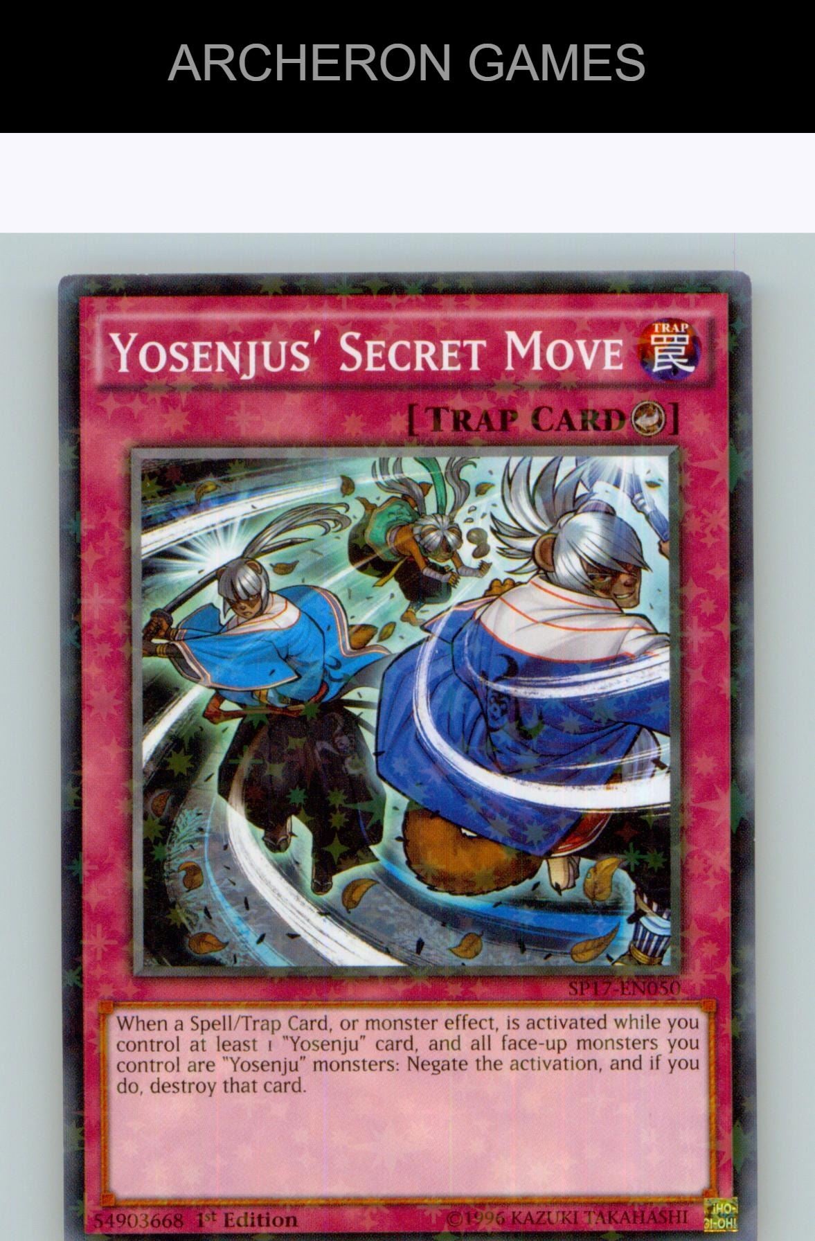 Yosenjus' Secret Move (Starfoil) Starfoil Rare YUGIOH Card 1st Edition