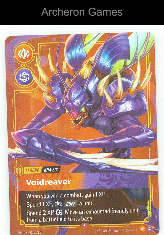Kha'Zix - Voidreaver UNL 201/219 R Unleashed Riftbound Card