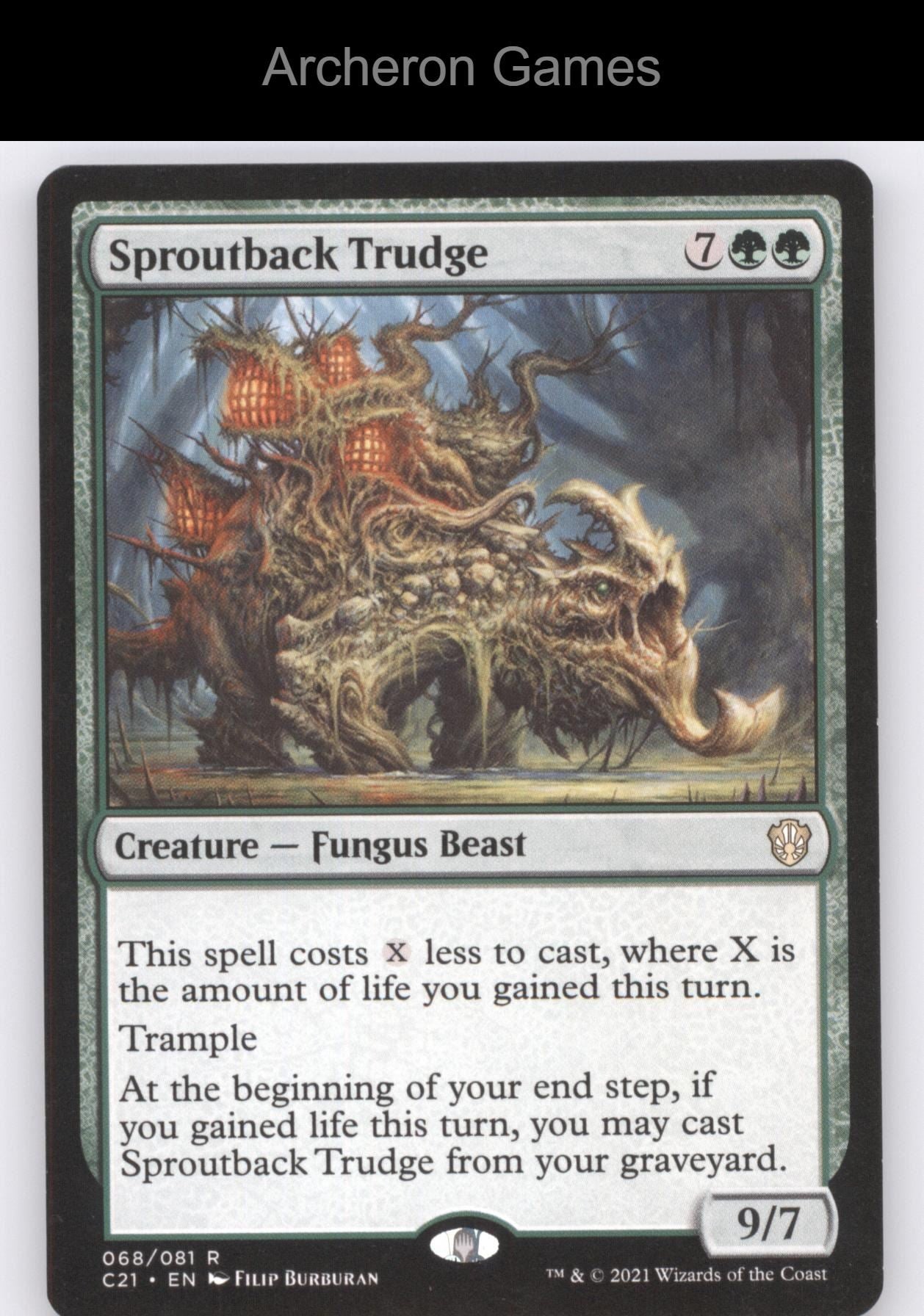 Sproutback Trudge 68 R MTG Card Commander 2021
