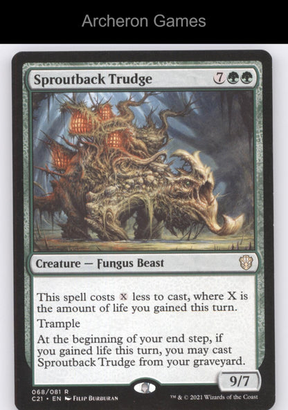 Sproutback Trudge 68 R MTG Card Commander 2021