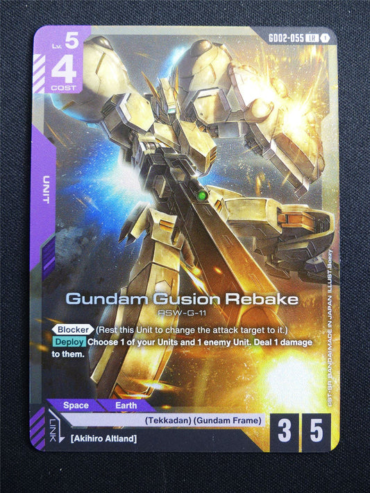 Gundam Gusion Rebake GD02-055 LR Foil - Gundam Card #3K2