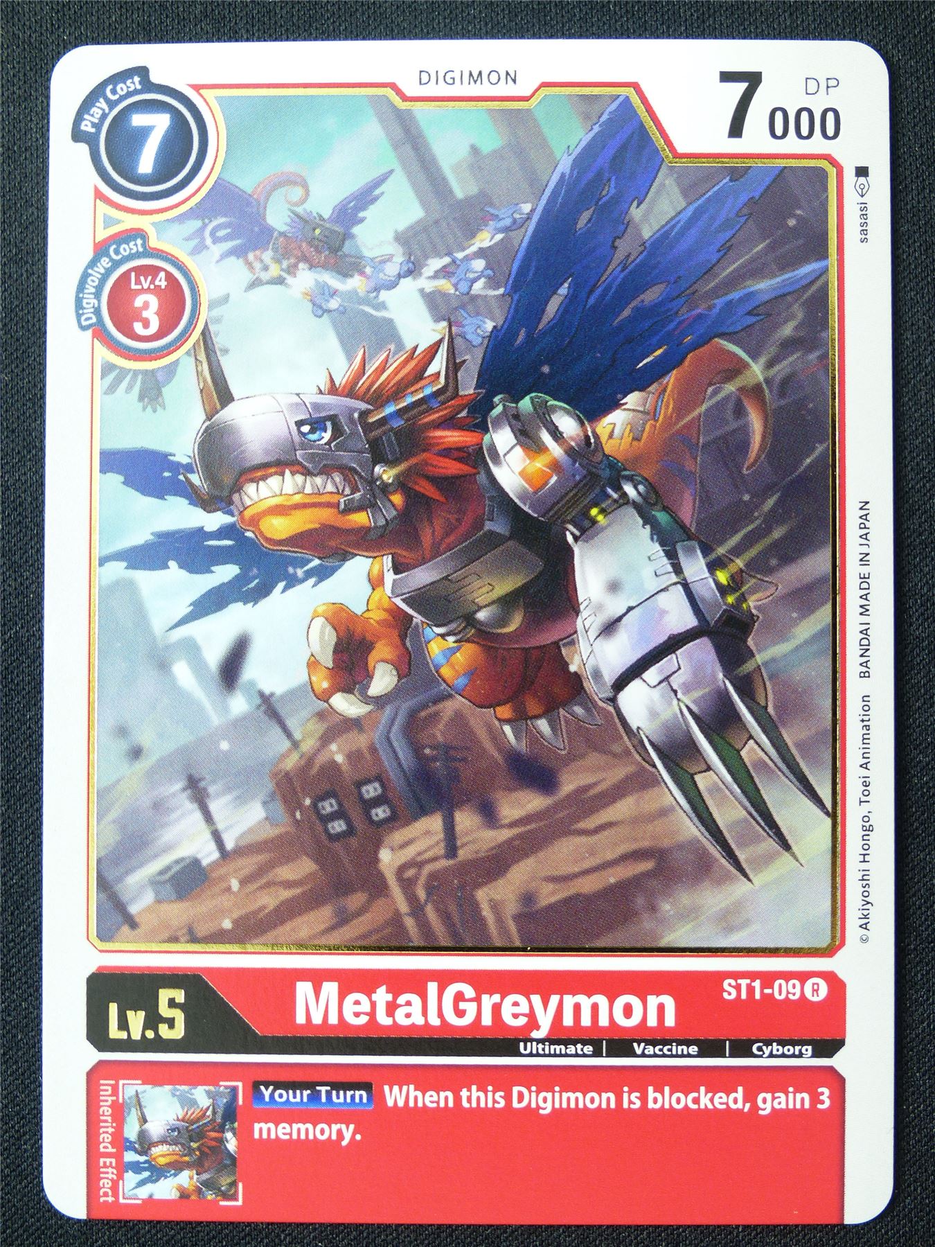 MetalGreymon ST1-09 R - Digimon Card #16Y