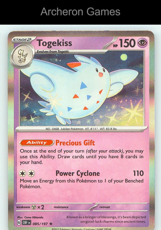 Pokemon Card Togekiss PR 85/197 R Deck Exclusives