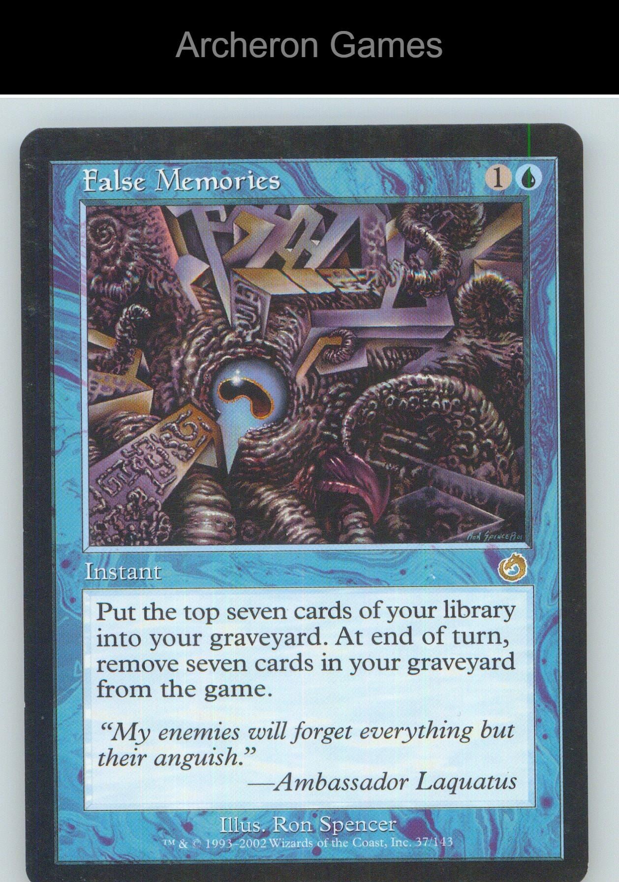 False Memories TOR 37 R MTG Card NM/EX+