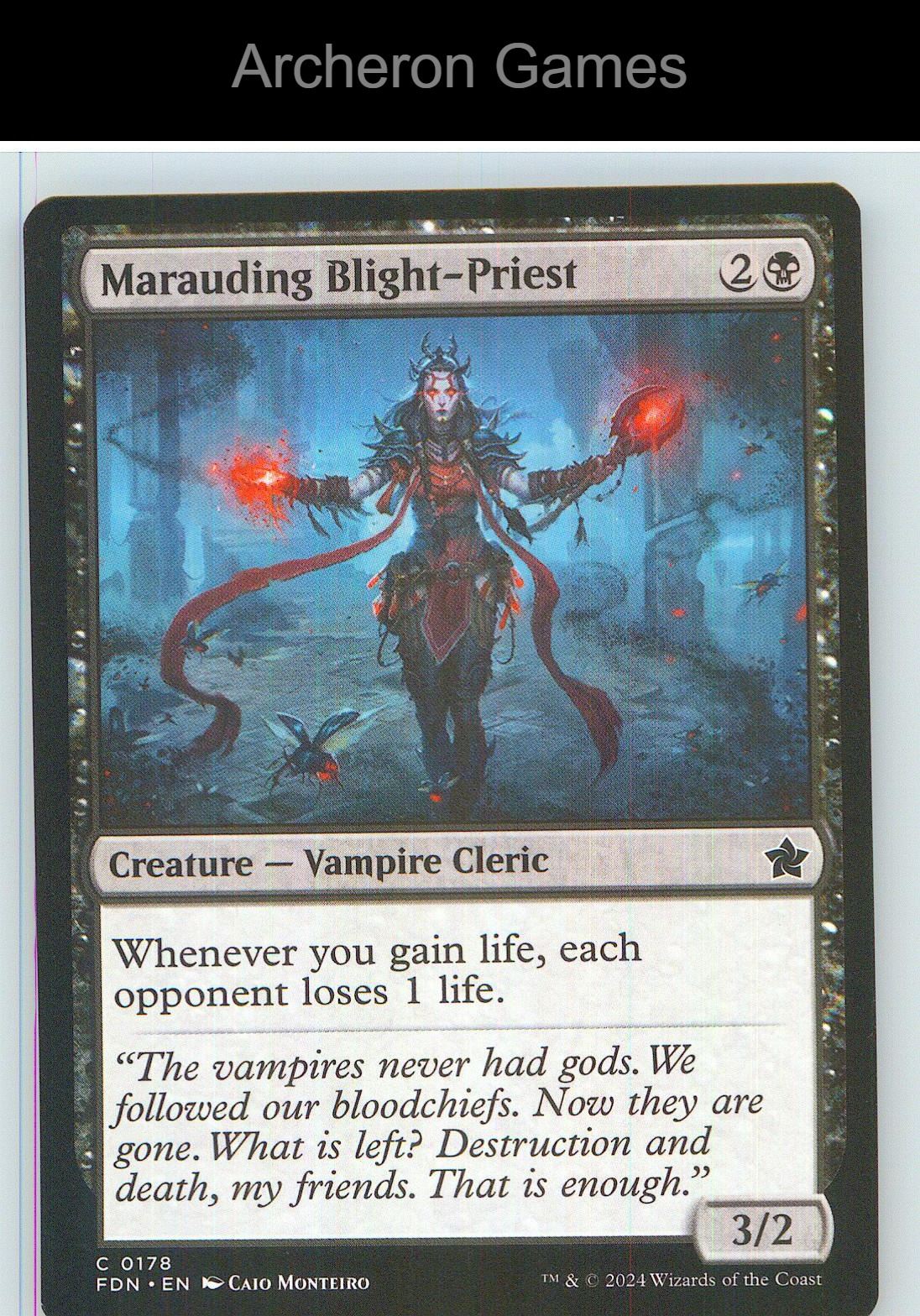 Marauding Blight-Priest FDN 178 C MTG Card NM/EX+