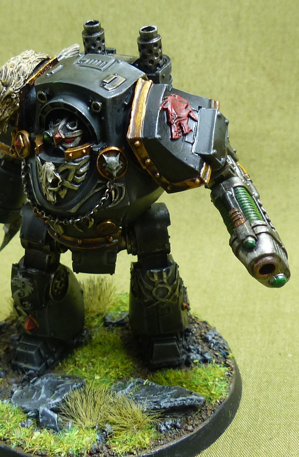 Forge World Contemptor Dreadnought painted - Space Wolves - Warhammer Horus Heresy #4XB