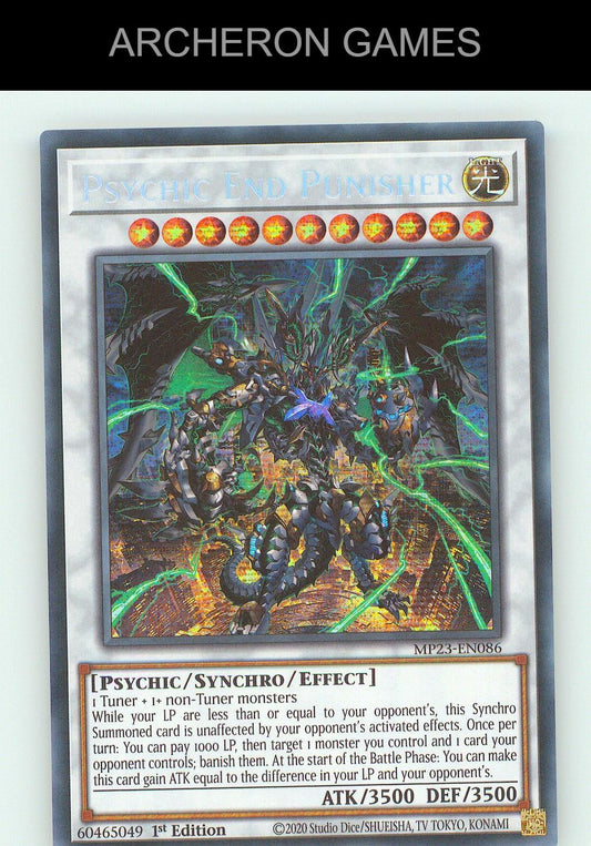 Psychic End Punisher SEC YUGIOH Card