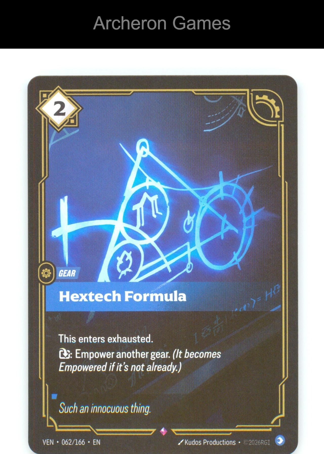 Hextech Formula VEN 062/166 R Vendetta Riftbound Card Foil