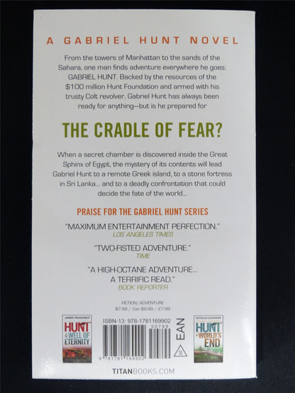 A Gabriel Hunt Novel: Through The Cradle of Fear - Titan Novel Softback #NY