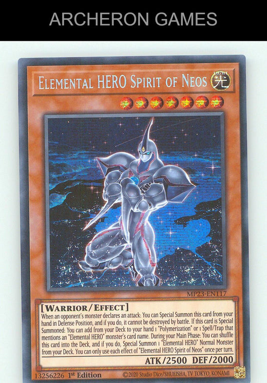 Elemental HERO Spirit of Neos SEC YUGIOH Card
