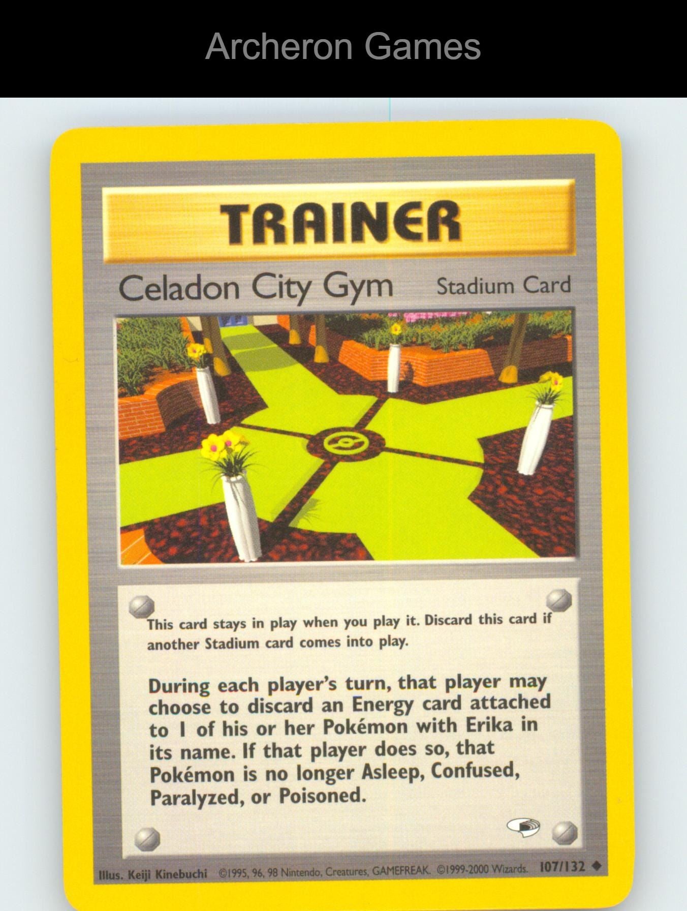 Pokemon Card Celadon City Gym G1 107/132 UC Gym Heroes Unlimited