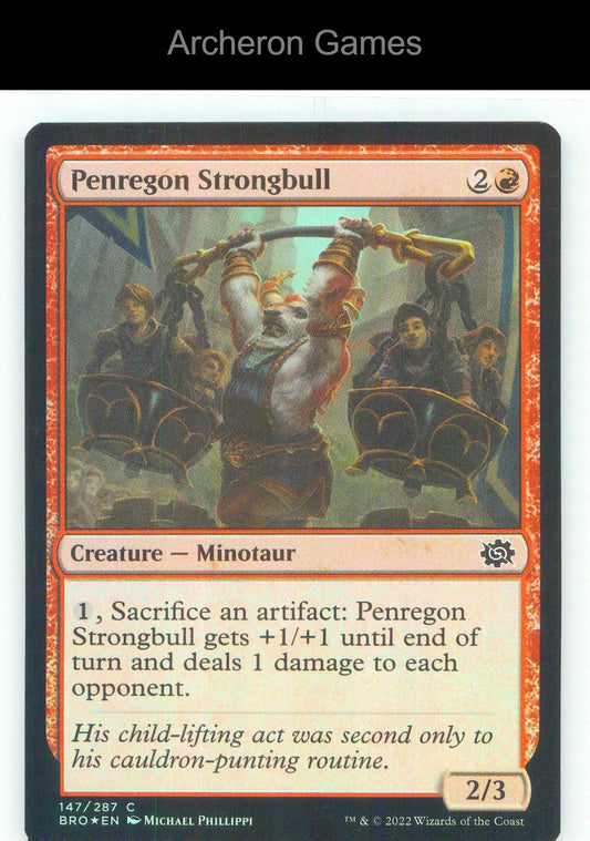 Penregon Strongbull BRO 147 C MTG Card NM/EX+ Foil
