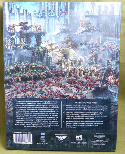 Dark Angels Codex Supplement Hardback - Warhammer 40K #5ZI
