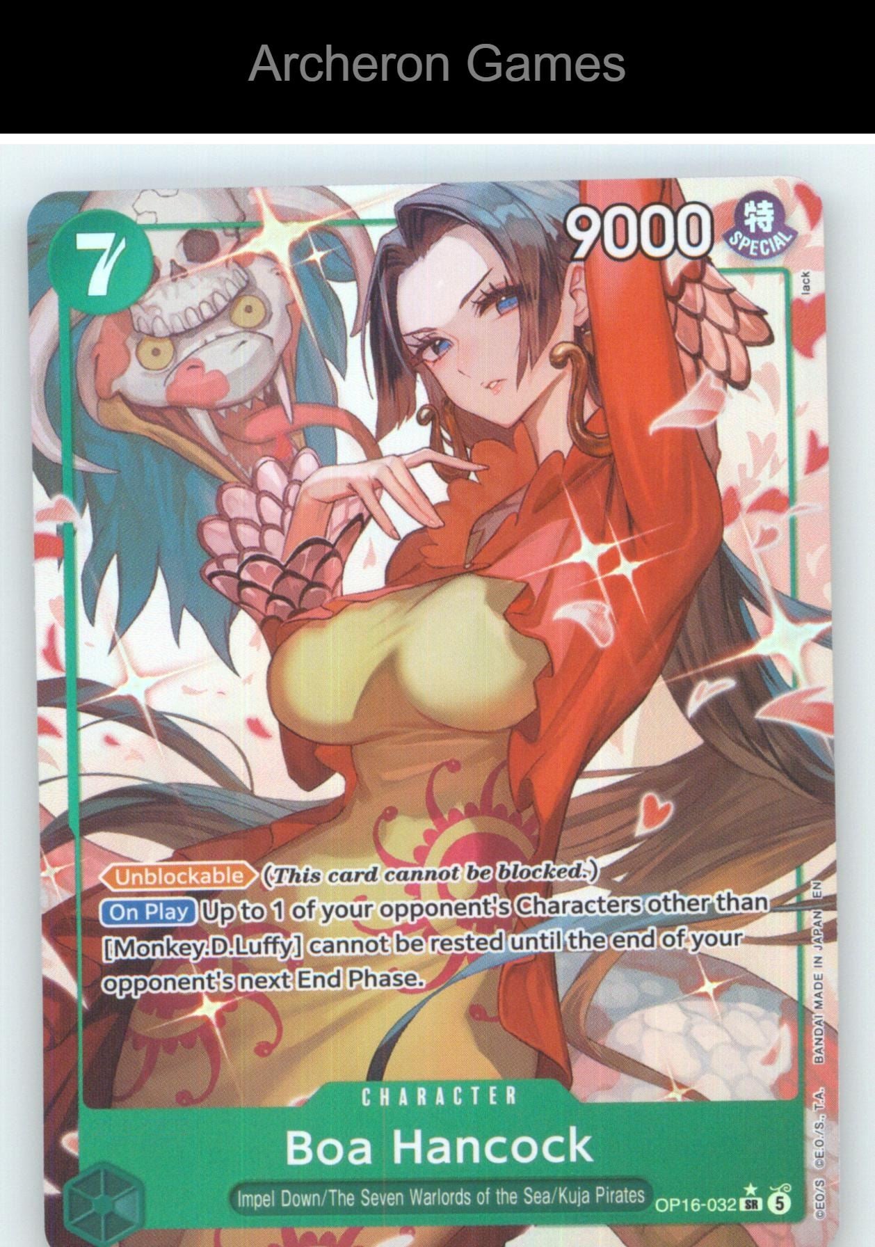 Boa Hancock (Alternate Art) OP16-032 One Piece Card NM/EX+ Foil