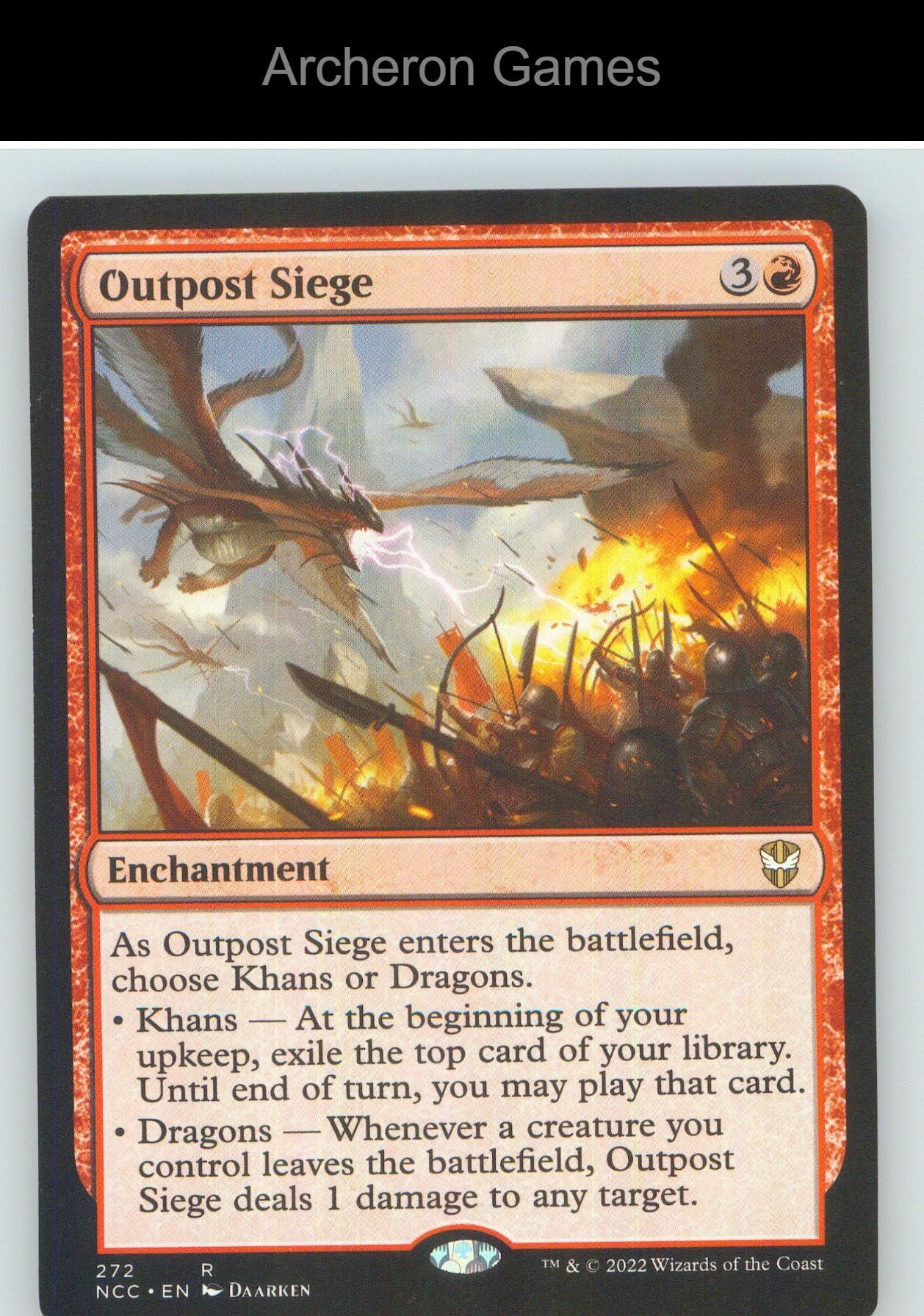 Outpost Siege NCC 272 R MTG Card NM/EX+