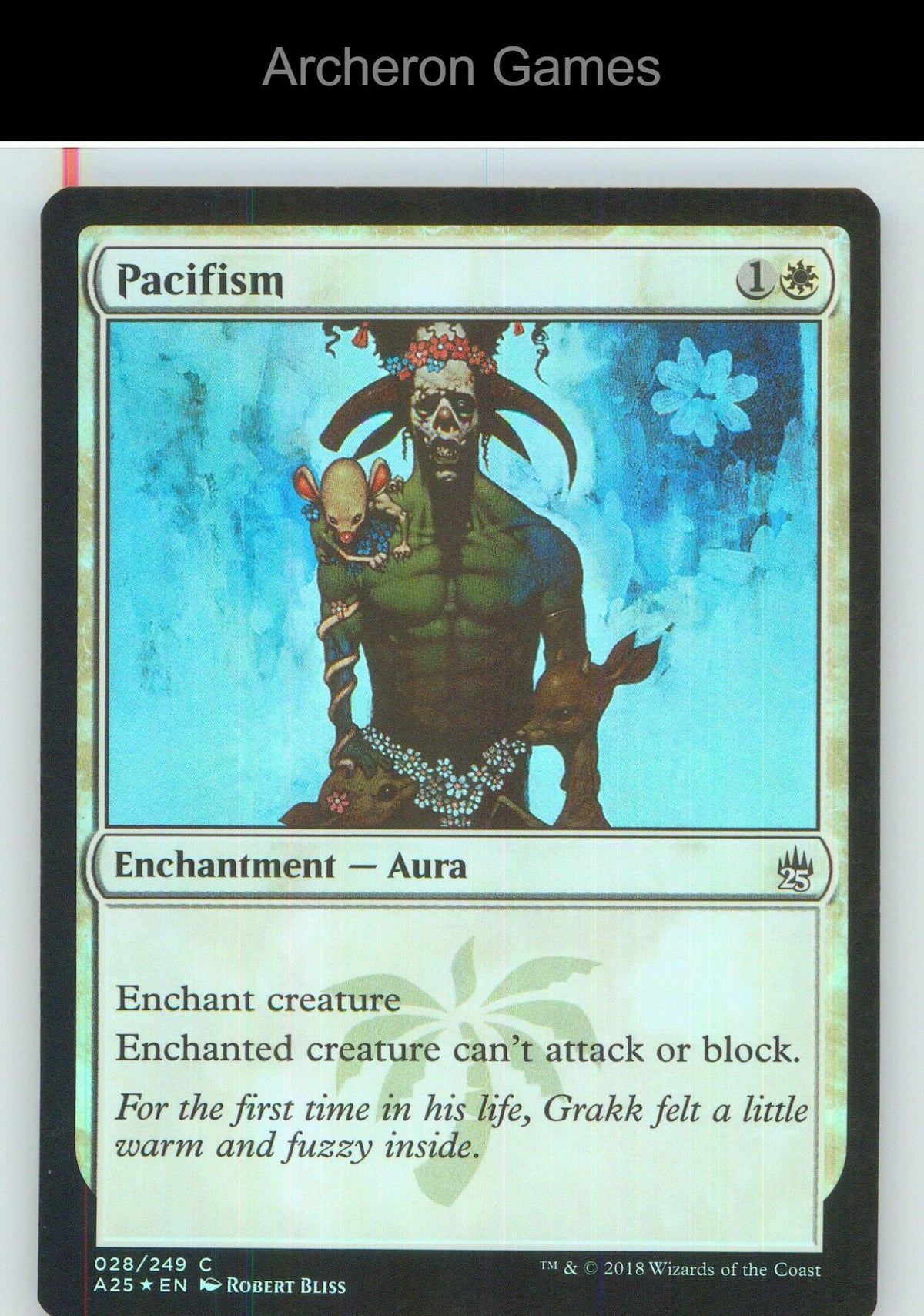 Pacifism A25 28 C MTG Card NM/EX+ Foil