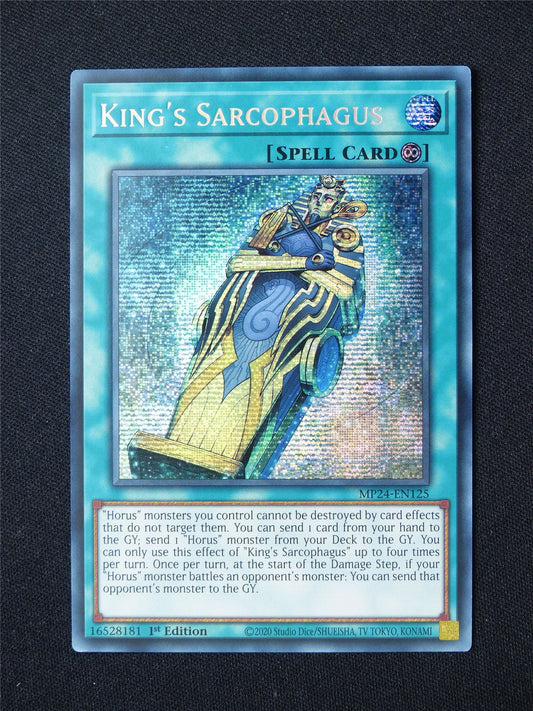 King's Sarcophagus MP24 Secret Rare - 1st ed Yugioh Card #3SF