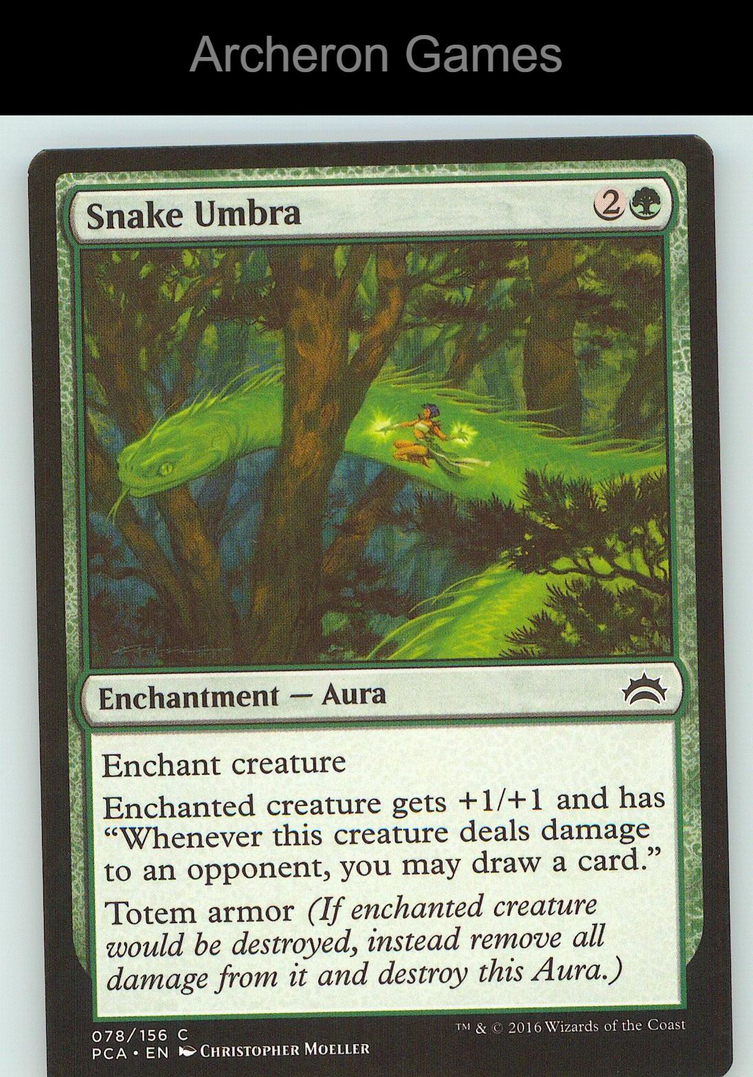 Snake Umbra PCA 78 C MTG Card NM/EX+