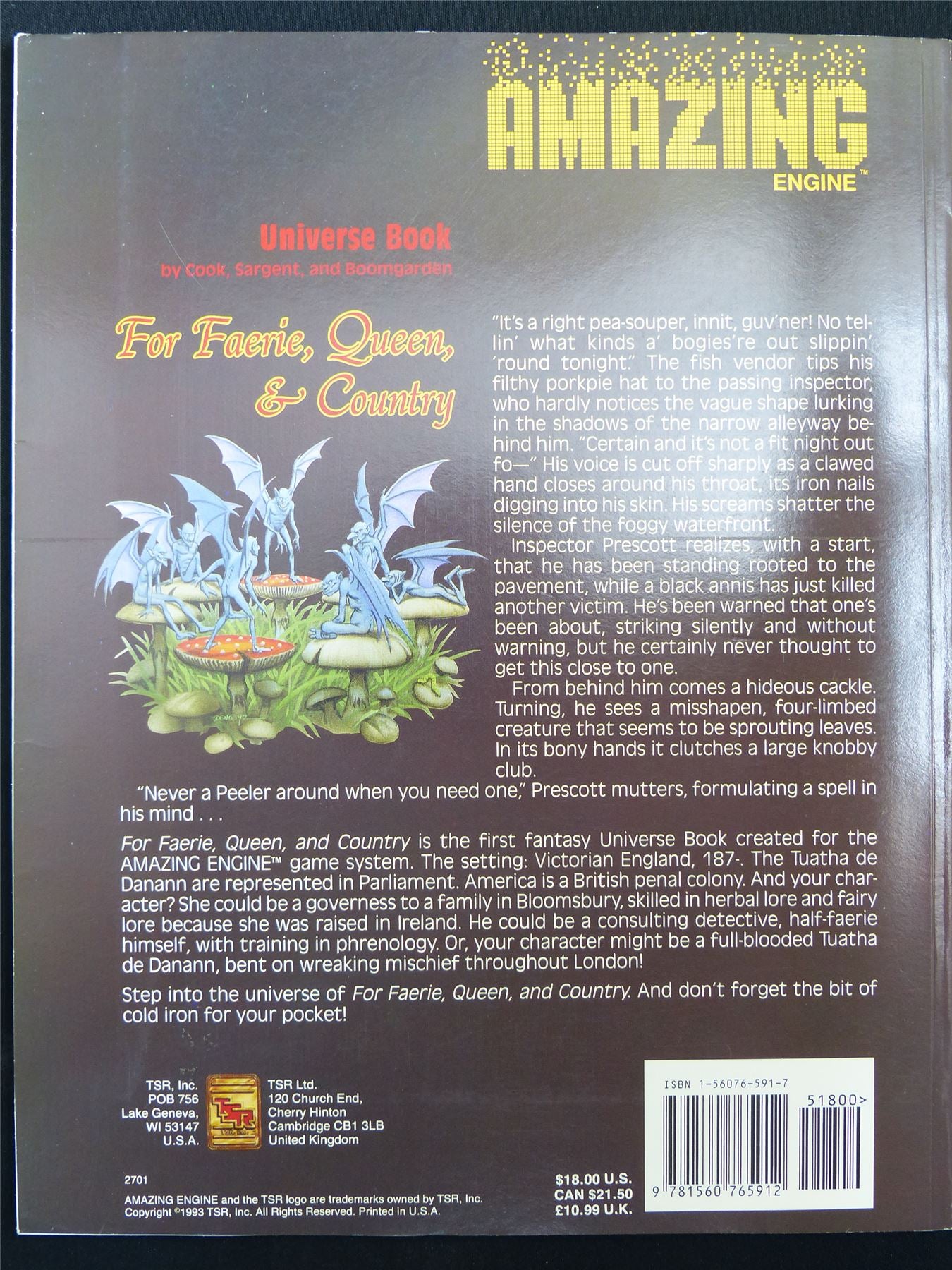Amazing Engine Universe Book: For Faerie Queen & Country  - Roleplaying Book #2SB