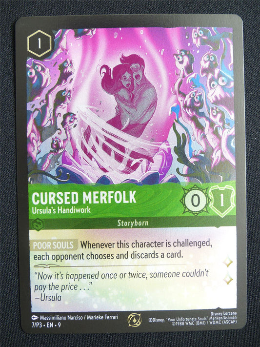 Cursed Merfolk 7/P3 Foil - Lorcana Card #13P