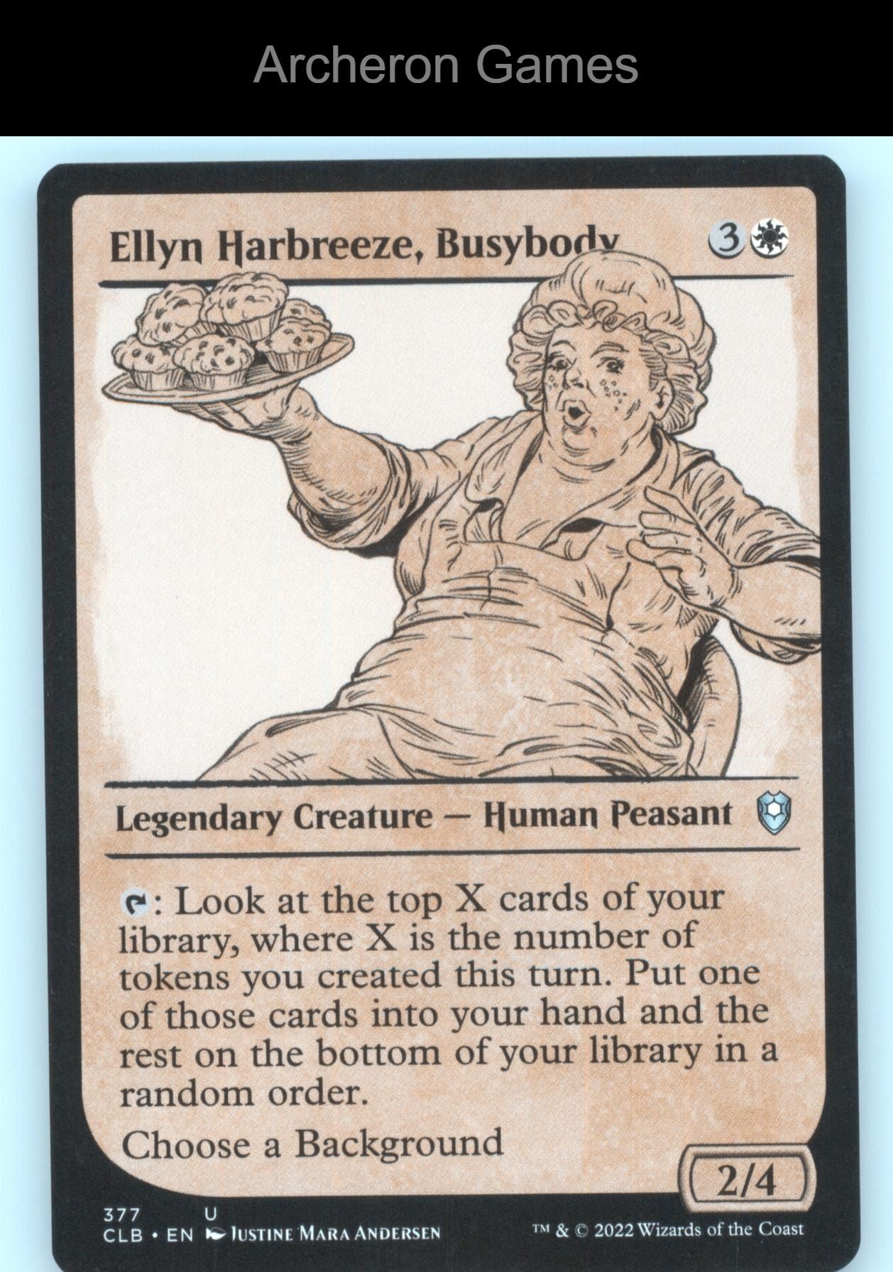 Ellyn Harbreeze, Busybody (Showcase) 377 MTG Card Commander Legends: Battle for Baldur's Gate