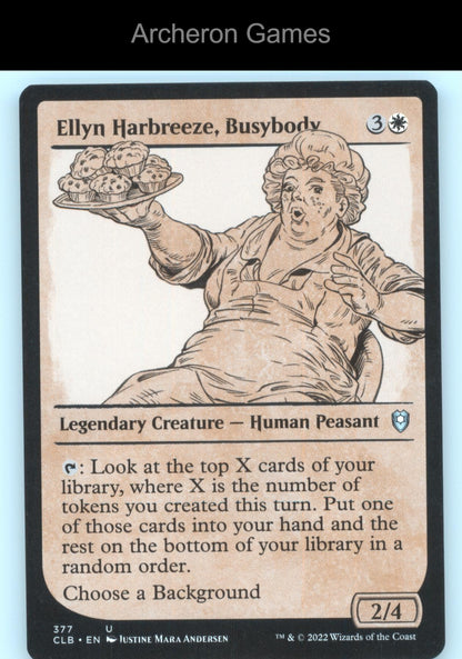 Ellyn Harbreeze, Busybody (Showcase) 377 MTG Card Commander Legends: Battle for Baldur's Gate