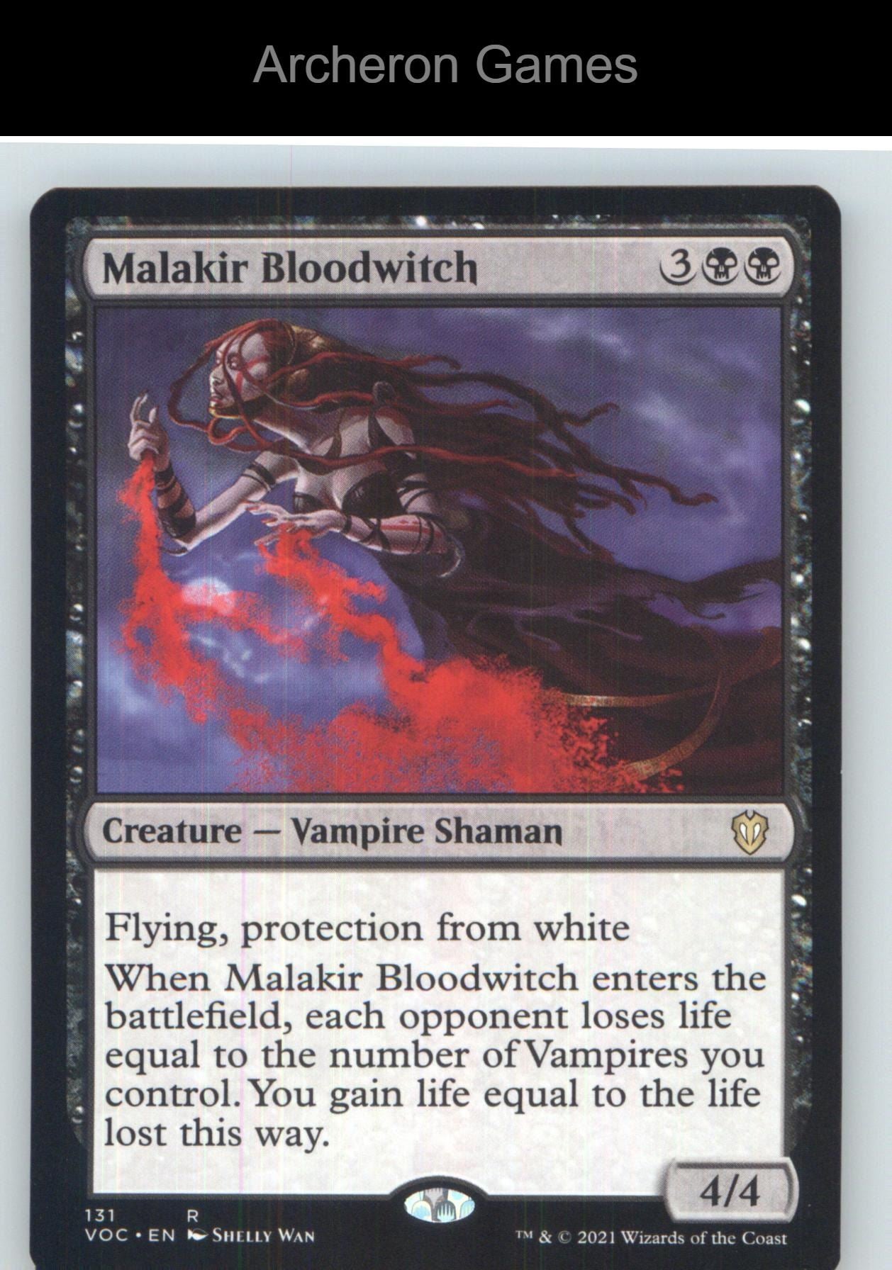 Malakir Bloodwitch VOC 131 R MTG Card NM/EX+