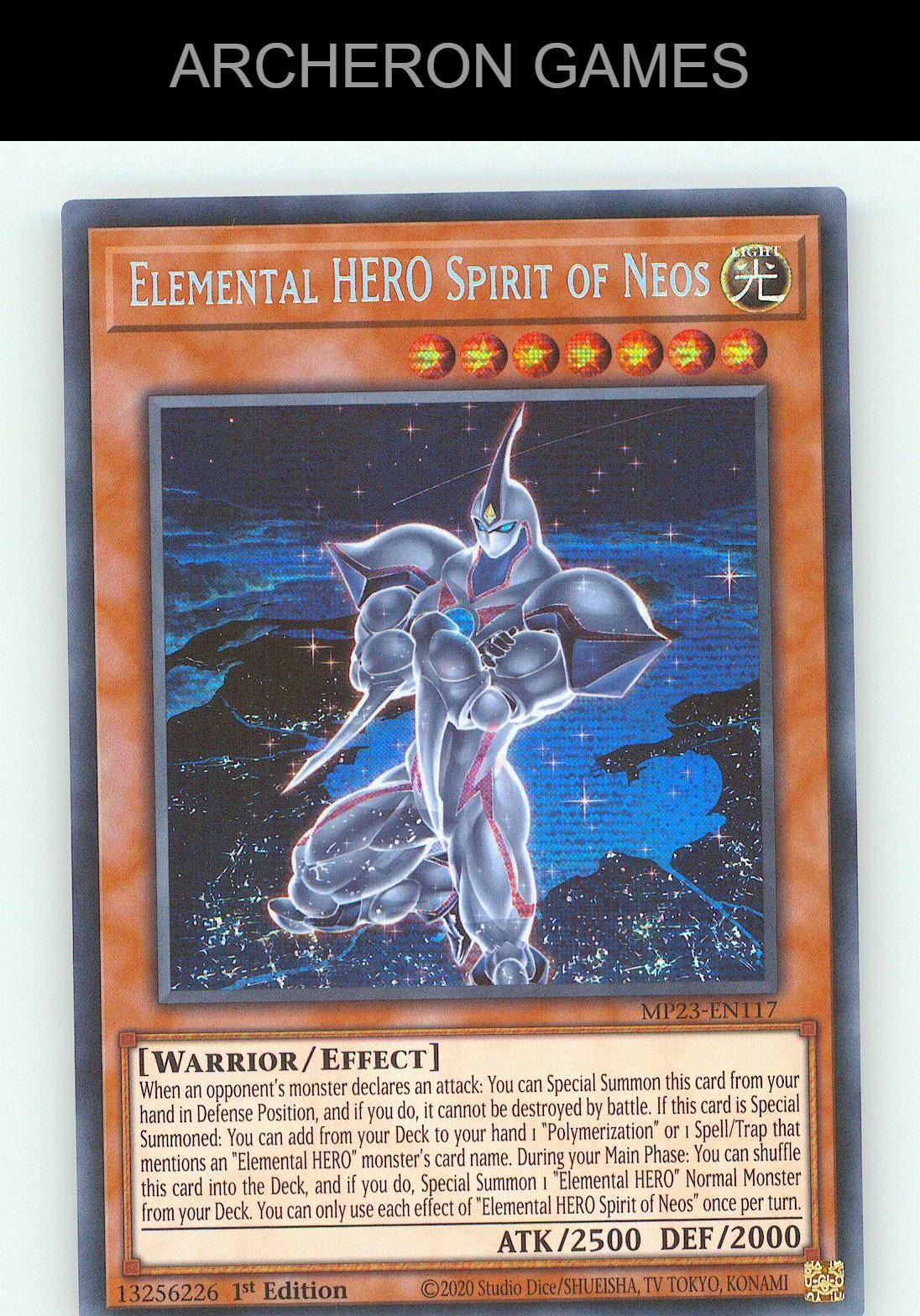 Elemental HERO Spirit of Neos SEC YUGIOH Card