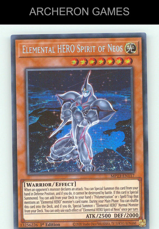 Elemental HERO Spirit of Neos SEC YUGIOH Card
