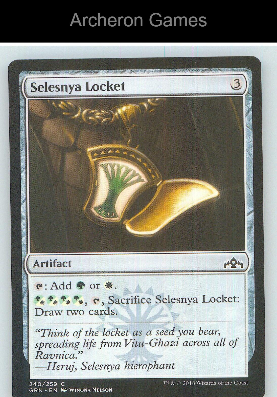 Selesnya Locket GRN 240 C MTG Card NM/EX+