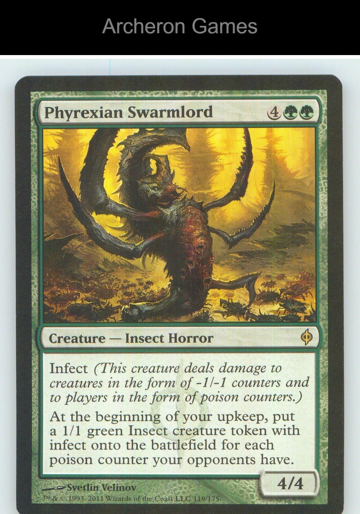 Phyrexian Swarmlord NPH 119 R MTG Card NM/EX+