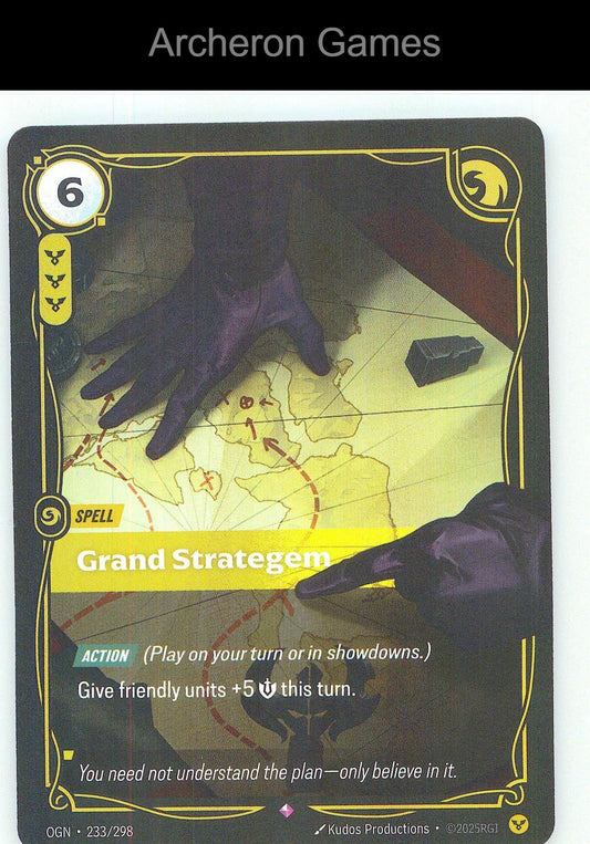 Grand Strategem OGN 233/298 R Origins Riftbound Card