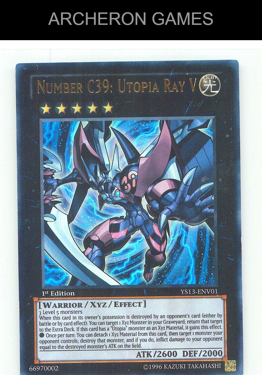 Number C39: Utopia Ray V Ultra Rare YUGIOH Card Unlimited