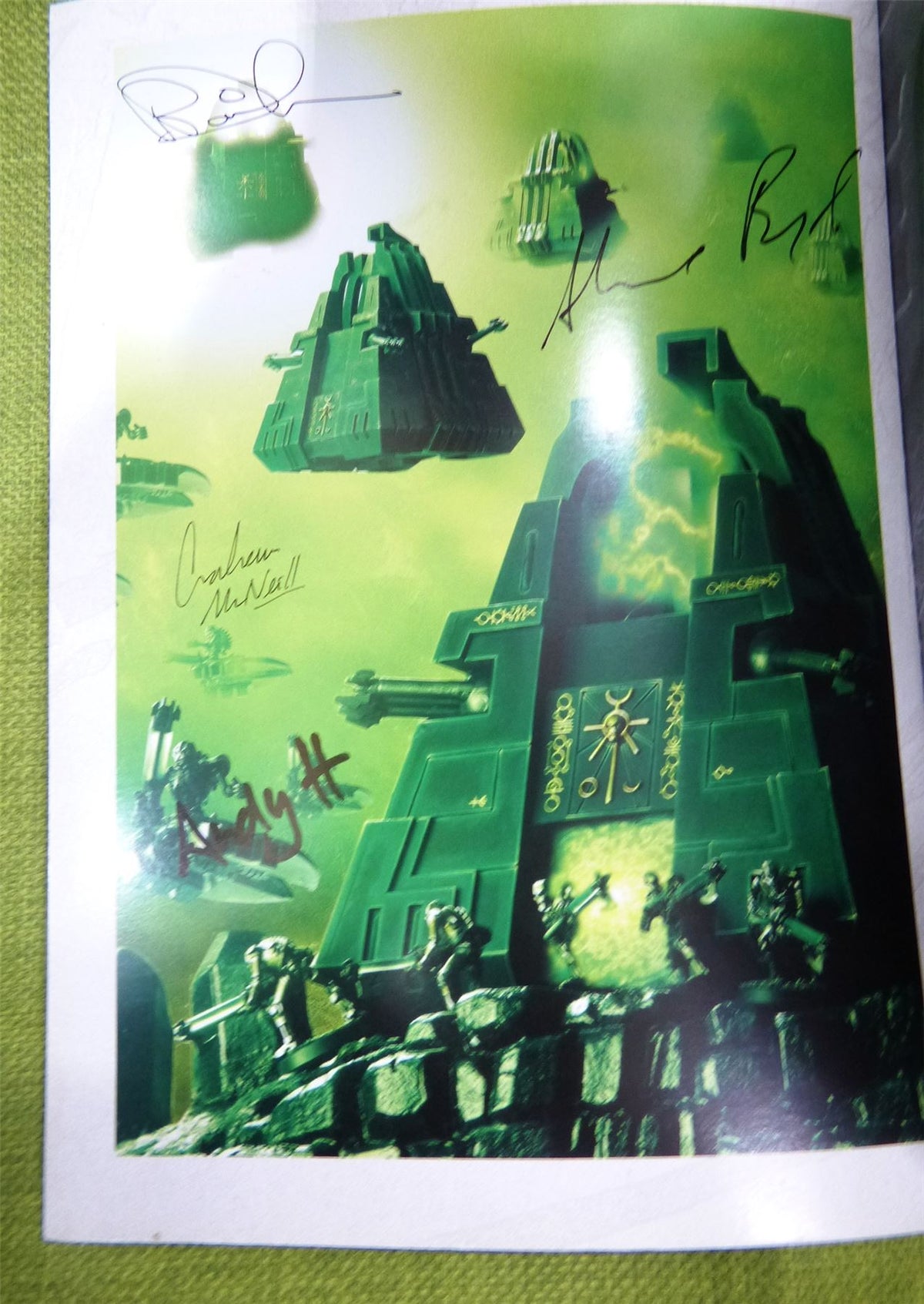 Signed 3rd Edition Necron Codex - Graham McNeill signature plus more Softback Book - Warhammer AoS 40k #9I