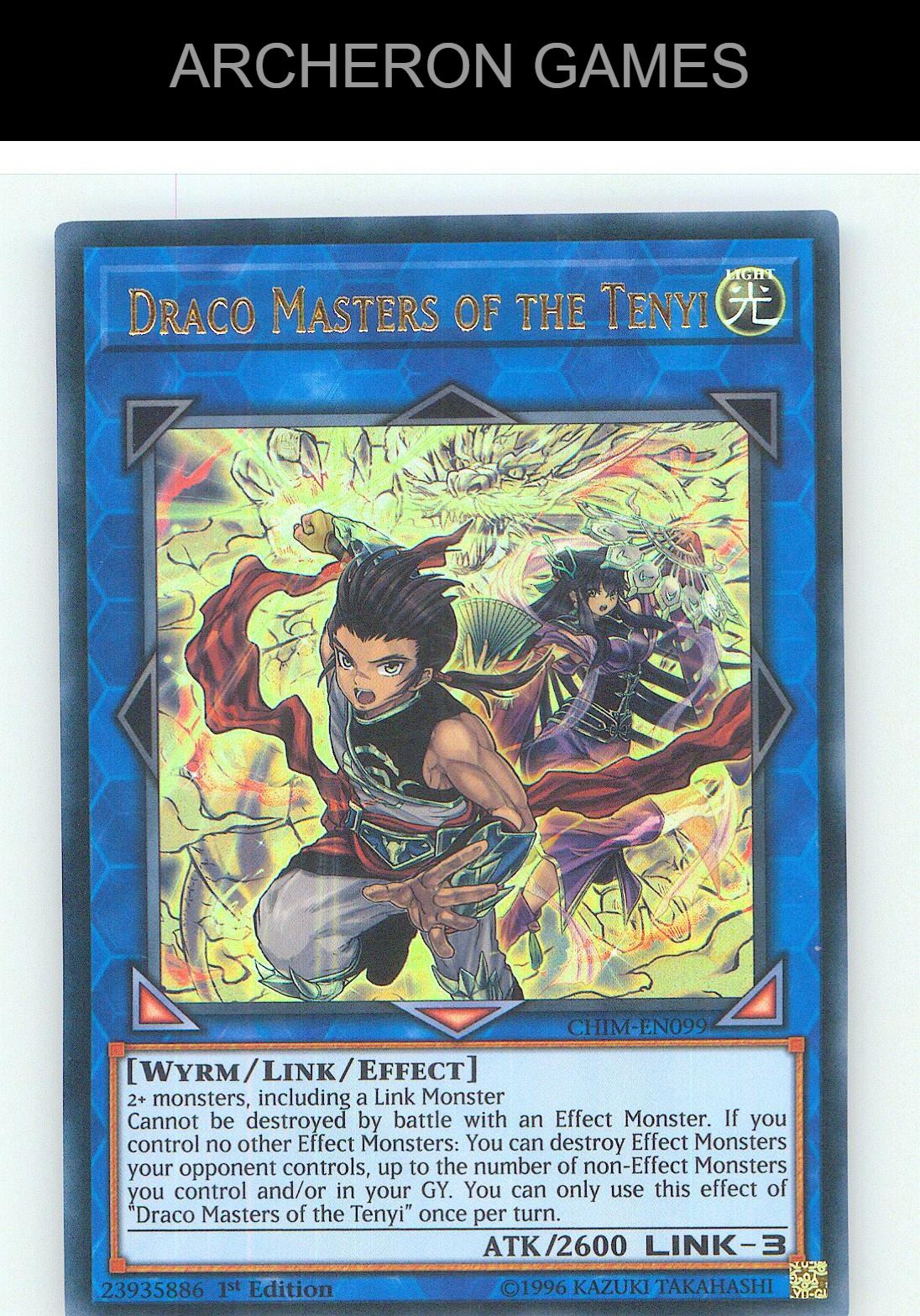 Draco Masters of the Tenyi Ultra Rare YUGIOH Card Unlimited