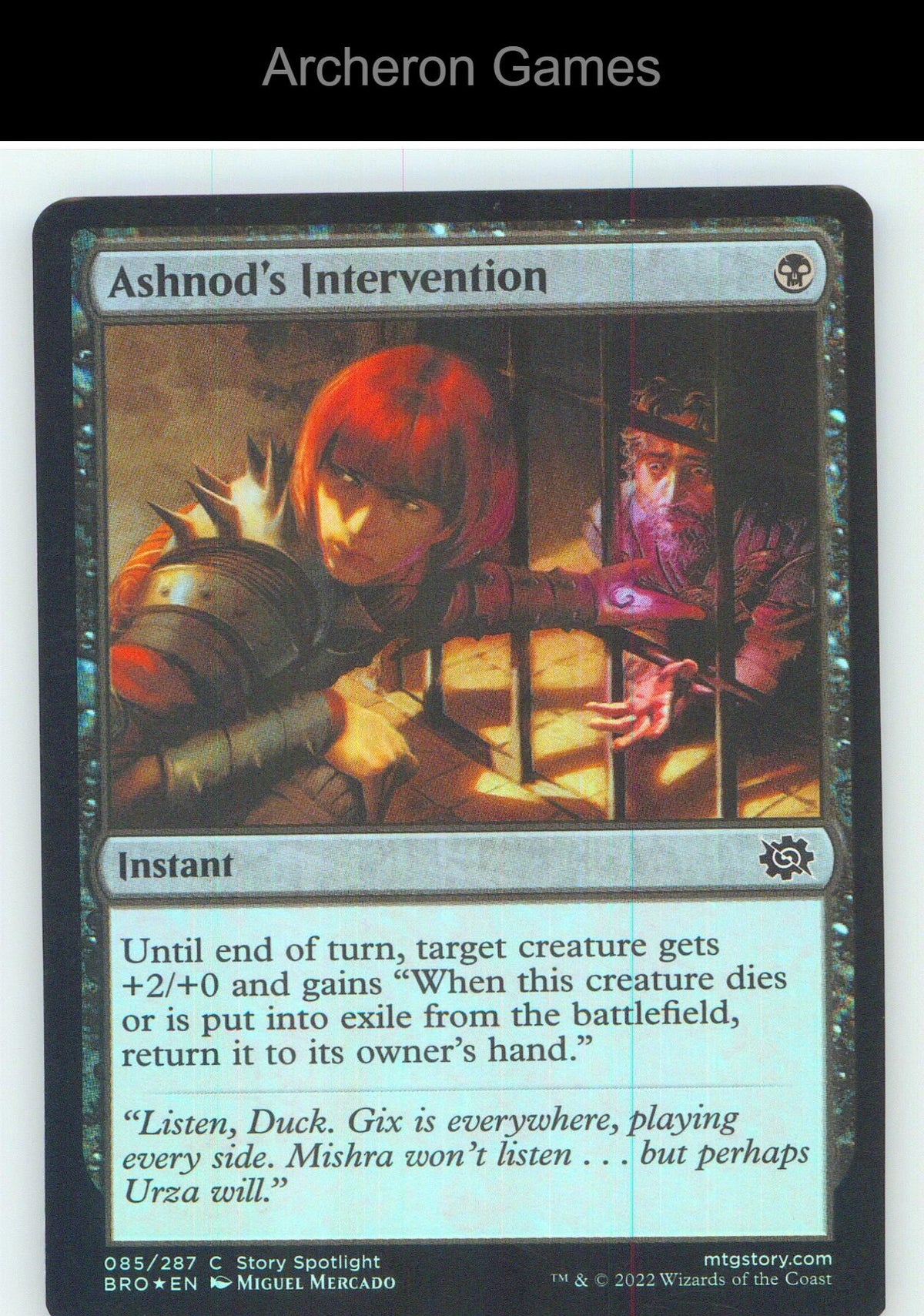 Ashnod's Intervention BRO 85 C MTG Card NM/EX+ Foil
