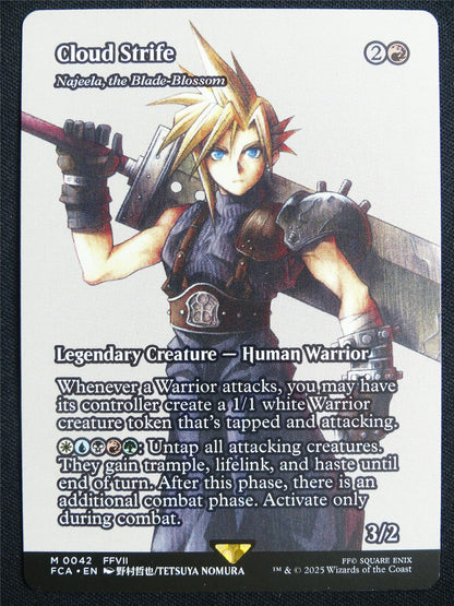 Cloud Strife/Najeela the Blade-Blossom Borderless - FCA - Mtg Card #212