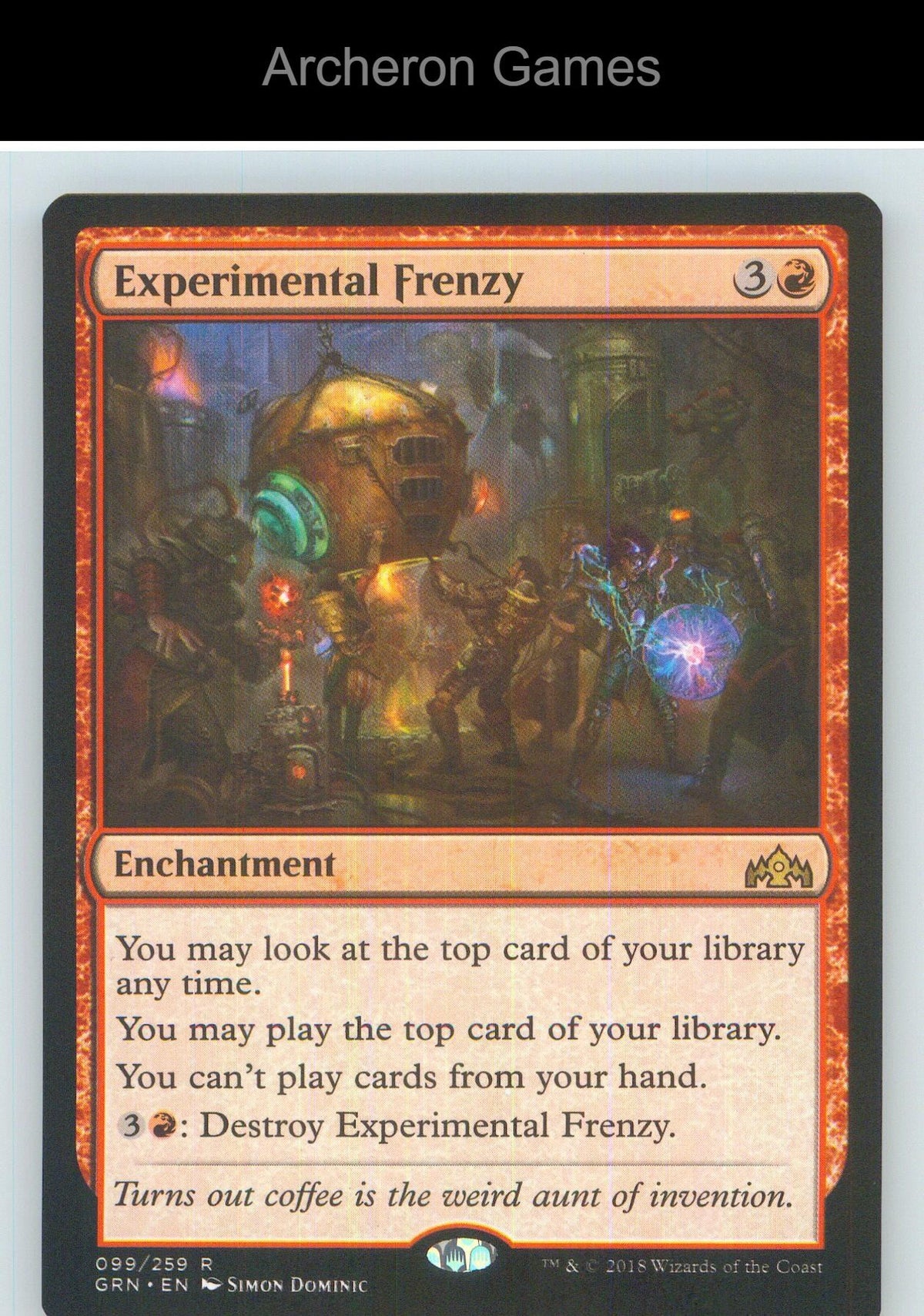Experimental Frenzy GRN 99 R MTG Card NM/EX+