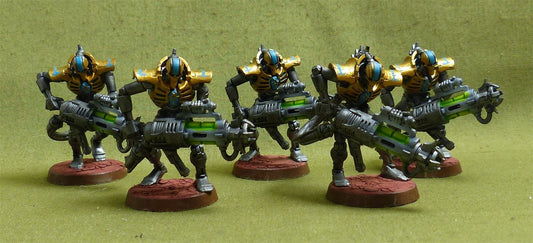 Immortals with Tesla Carbines painted - Necrons - Warhammer 40K #2D6