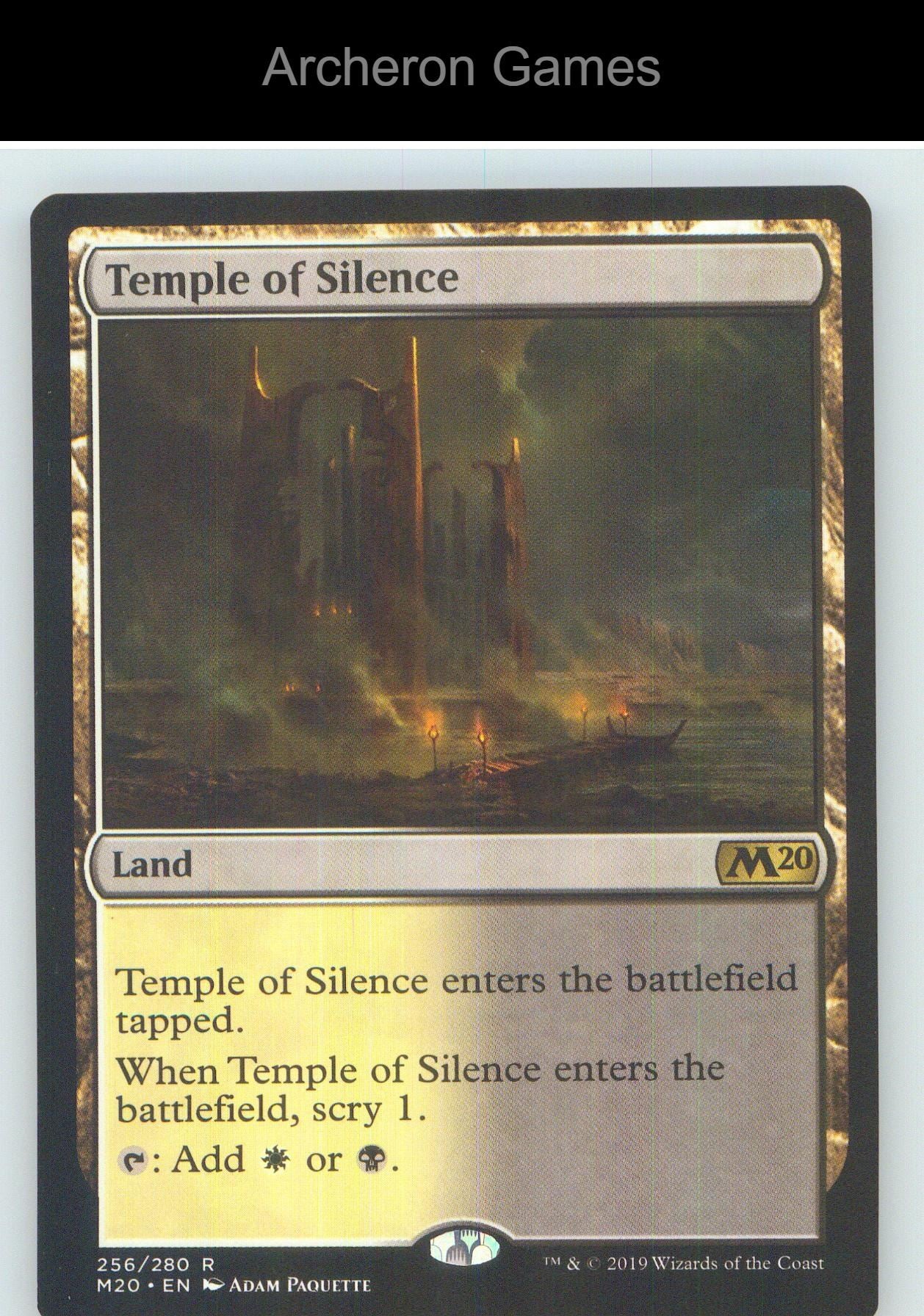 Temple of Silence M20 256 R MTG Card NM/EX+