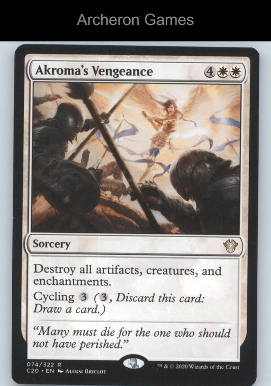 Akroma's Vengeance 3 R MTG Card Masters 25