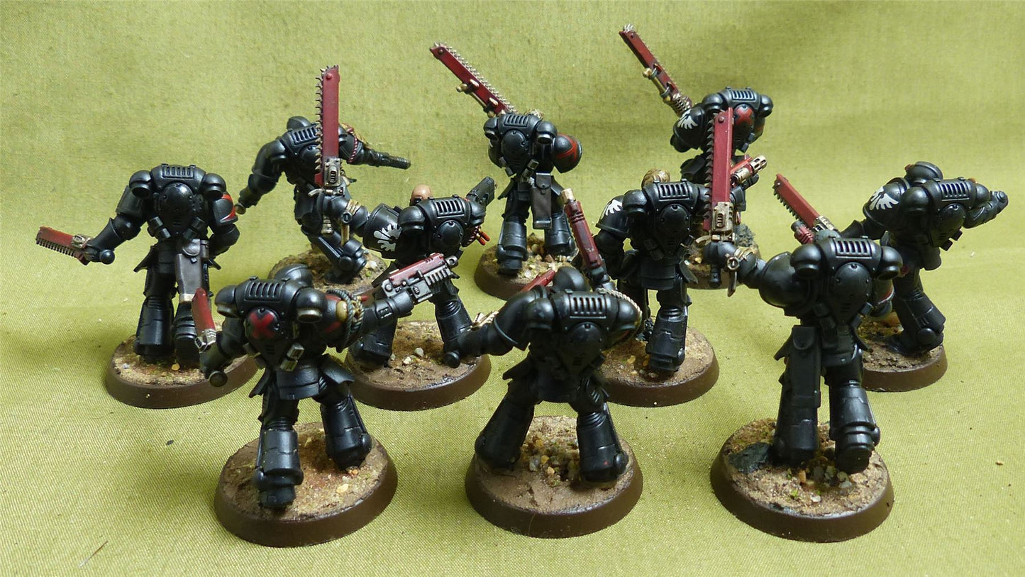 Assault Intercessor Squad painted - Blood Angels - Warhammer 40K #5D