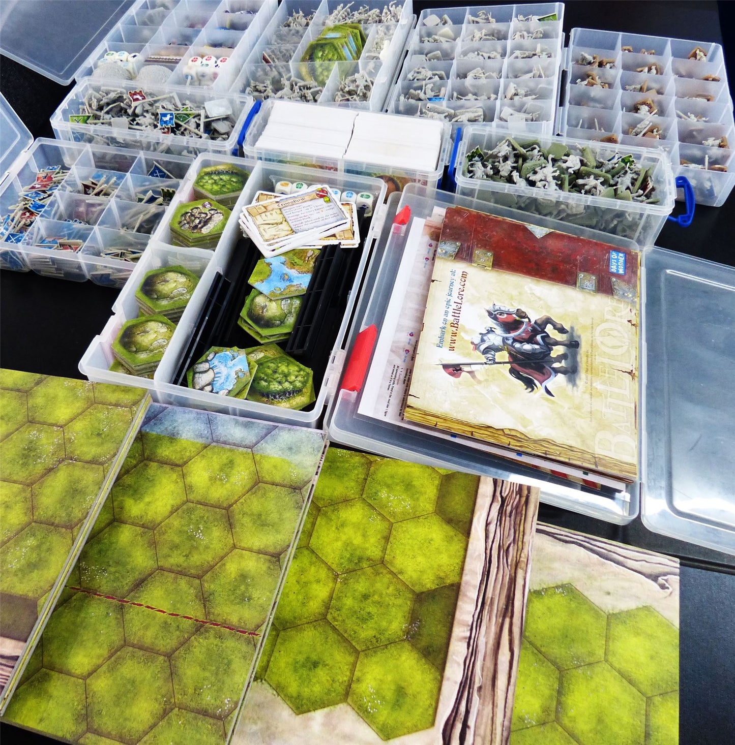 Battlelore 1st edition Game - Includes Call to Arms & Epic Expansions - Boardgame #36D