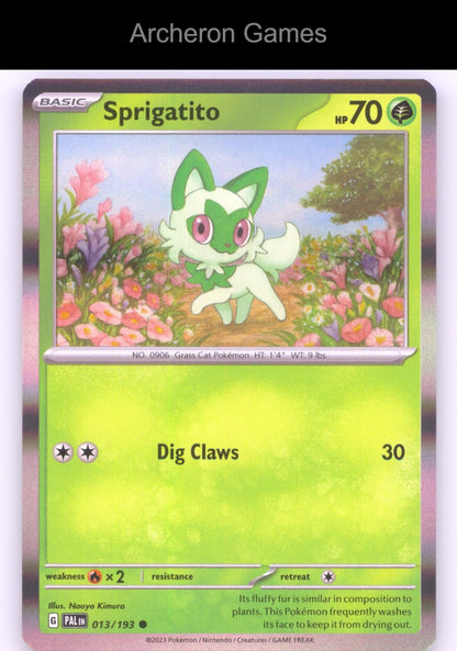 Pokemon Card Sprigatito (Summer 2023 Collector Chest) MCAP 013/193 HOLO Misc