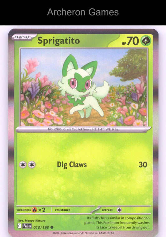 Pokemon Card Sprigatito (Summer 2023 Collector Chest) MCAP 013/193 HOLO Misc