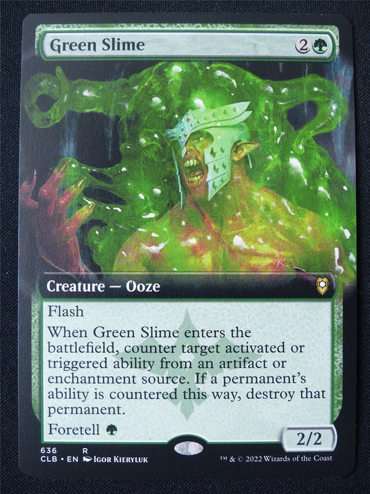 Green Slime Extended Art - CLB - Mtg Card #2CG