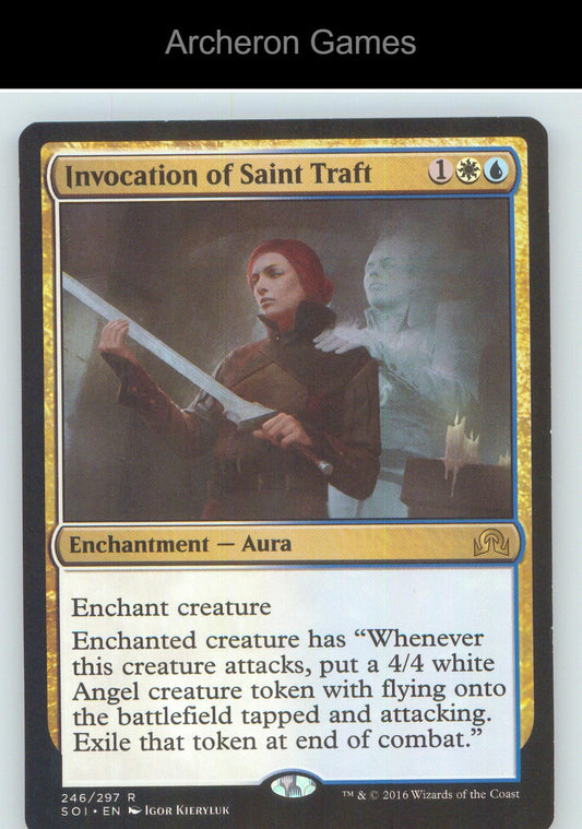 Invocation of Saint Traft SOI 246 R MTG Card NM/EX+