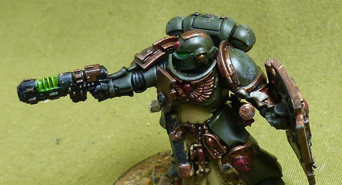 Lieutenant with Storm Shield painted - Space Marines - Warhammer 40K #2NW
