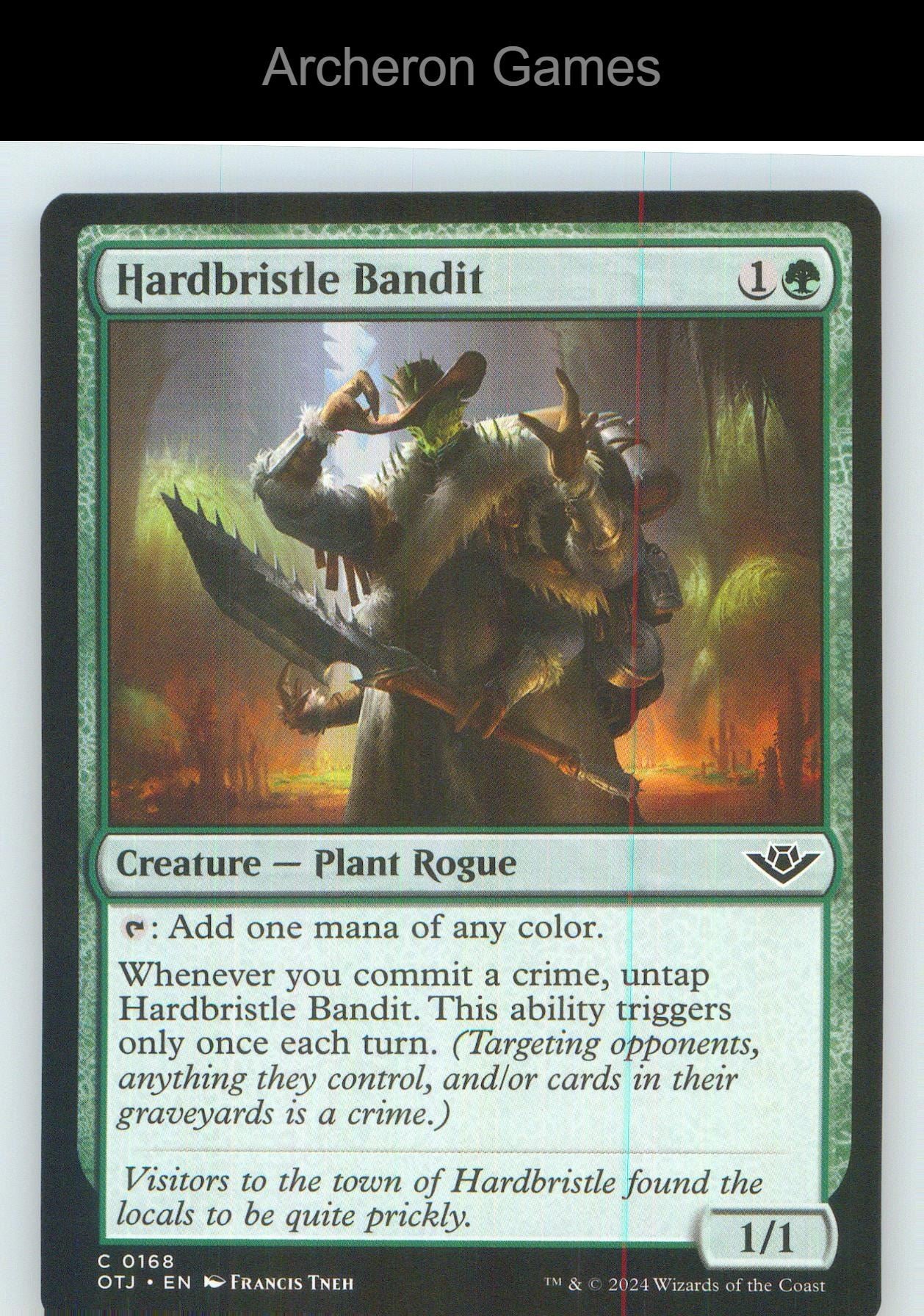 Hardbristle Bandit OTJ 168 C MTG Card NM/EX+