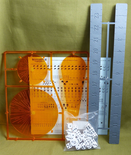 Templates Transfer Ruler and Dice - Saturnine - Warhammer Horus Heresy #36E